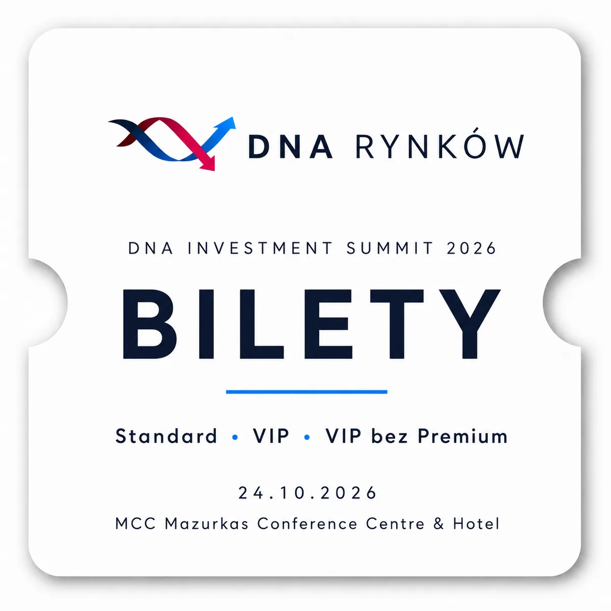 Bilet na DNA Investment Summit 2026