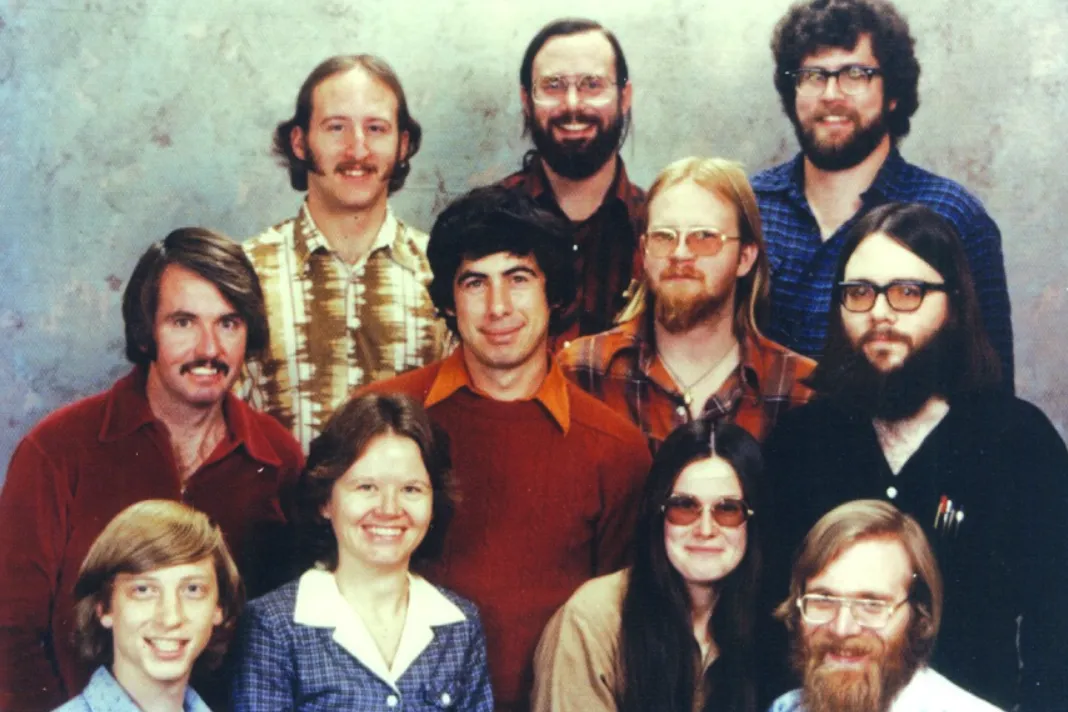 Zdjecie-pracownikow-amerykanskiego-oddzialu-Microsoft-z-roku-1978