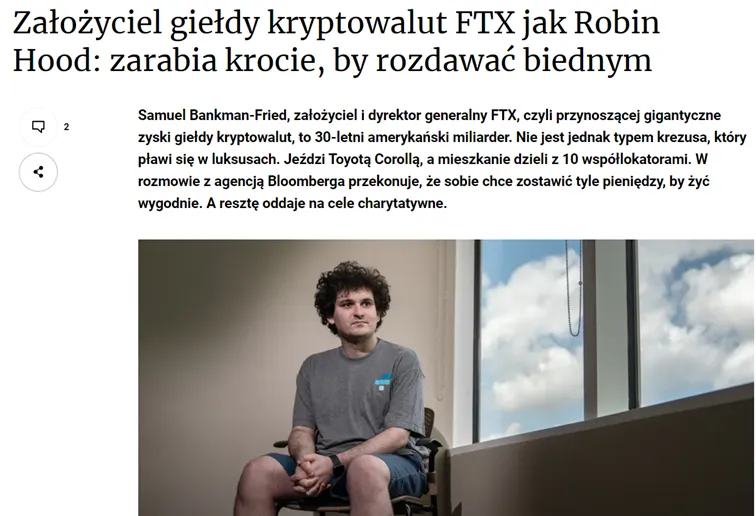 Jeden-z-artykulow-na-temat-Sama-Bankmana-z-2022-roku.-W-ktorym-to-media-zachwycaja-sie-nim
