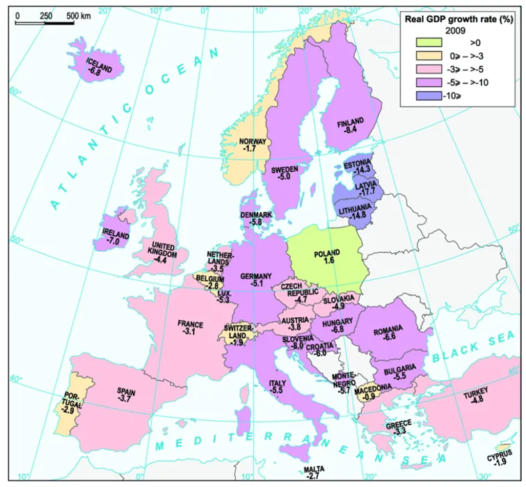Wzrost-PKB-poszczegolnych-panstw-Unii-Europejskiej-w-2009-roku