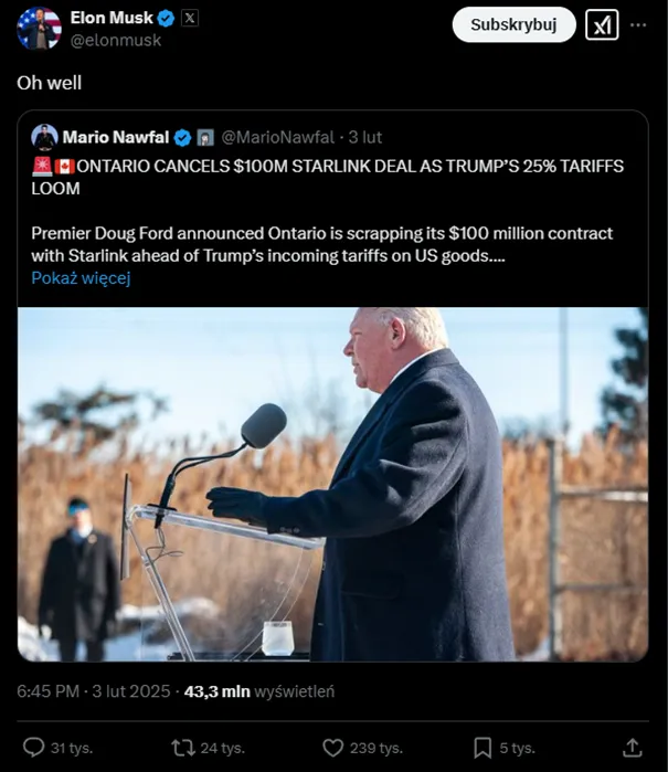 Ontario-anuluje-kontrakt-Starlink-za-100M-przez-cla-Trumpa