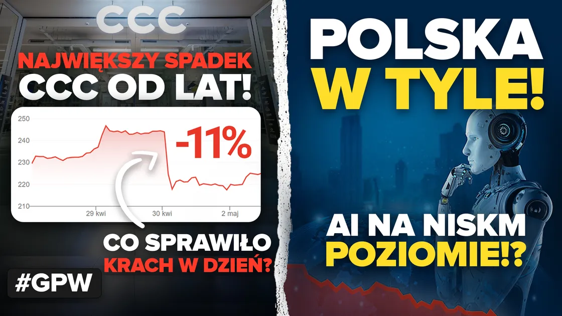 Silne spadki CCC, mocne wyniki XTB i Tauron z nowym ATH. Szalony tydzień na GPW!