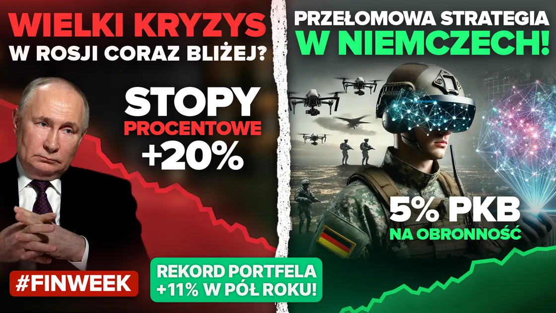 Zbrojenia Niemiec i kryzys w Rosji! A mój portfel agresywny bije rekordy!