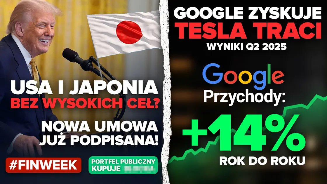 USA i Japonia unikają wojny celnej, Tesla rozczarowuje, a moja spółka Block trafia do S&P500!