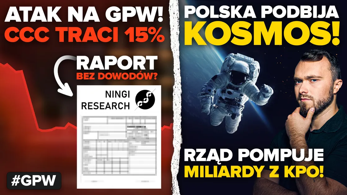 Atak na CCC! Kurs akcji runął – kto ma rację? Rząd pakuje miliardy w JSW i… polski kosmos!