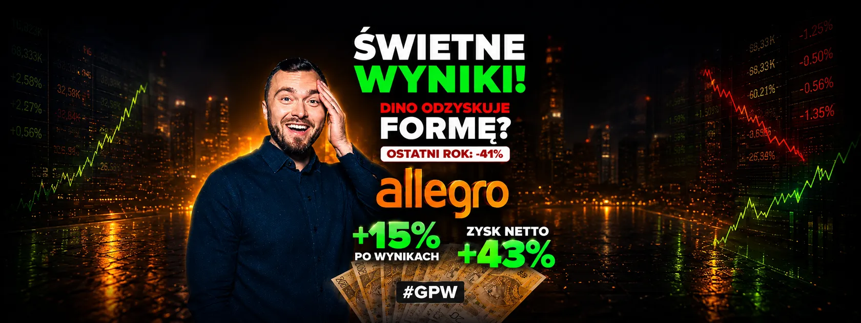Allegro i Dino wracają do gry. Na GPW dzieje się coś dużego!