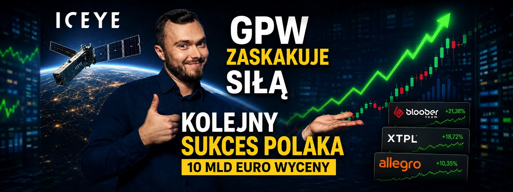 GPW nie przestaje zaskakiwać, a Polak stworzył kolejną firmę wartą 10 mld euro!