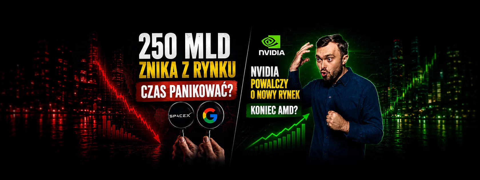Dlaczego giełdy spadły Winne są SpaceX i Google, ale to nie potrwa długo!
