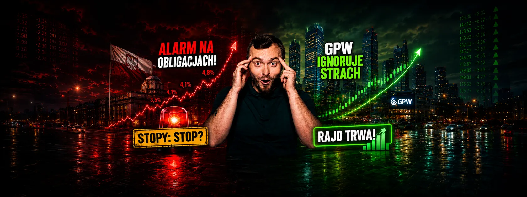 Polskie obligacje biją na alarm, ale GPW dalej pokazuje siłę! Koniec z obniżkami stóp procentowych