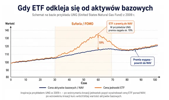 Cena ETF wobec NAV