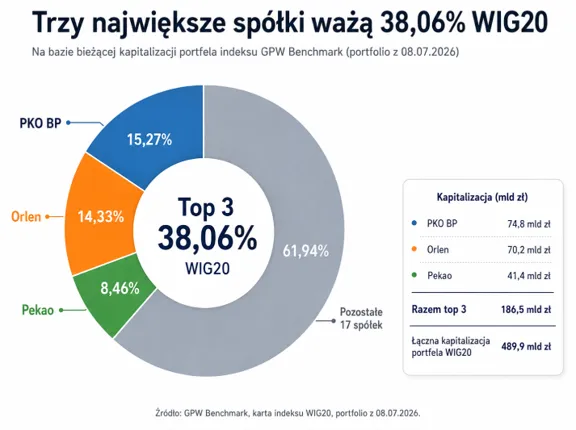 Największe spółki indeksu WIG20