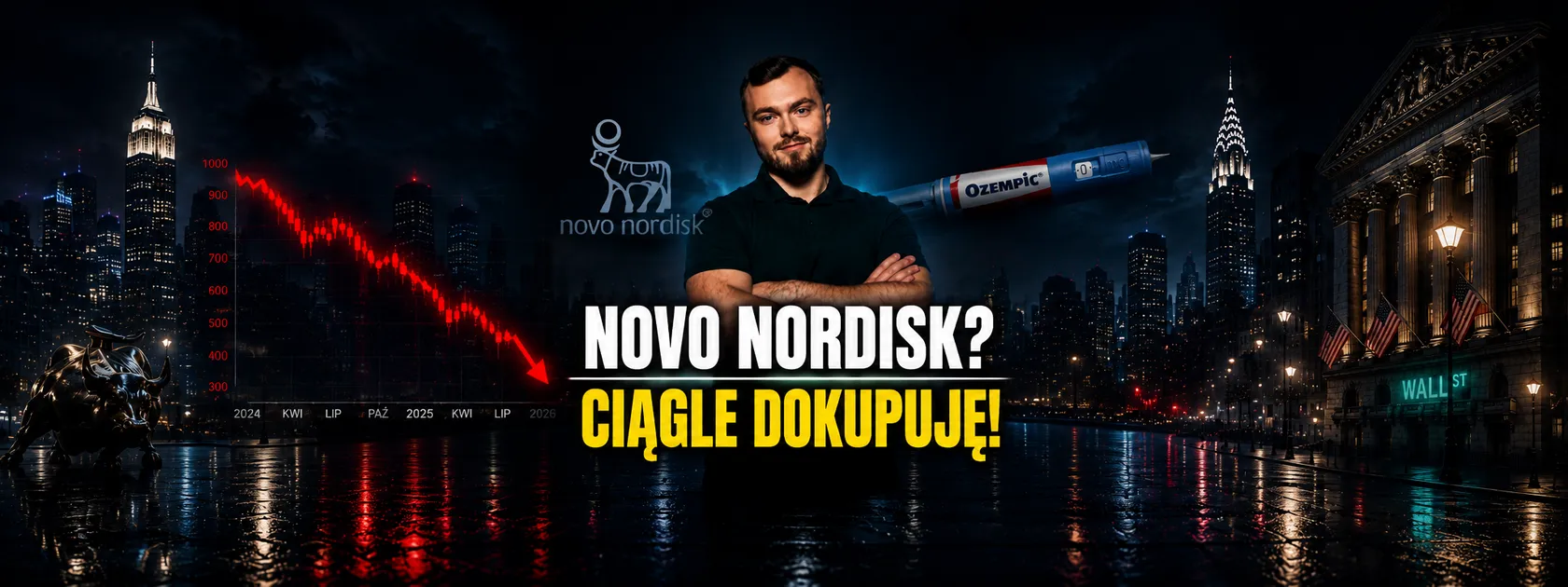 Rynek skreślił Novo Nordisk, a ja dalej kupuję. Co jest ze mną nie tak