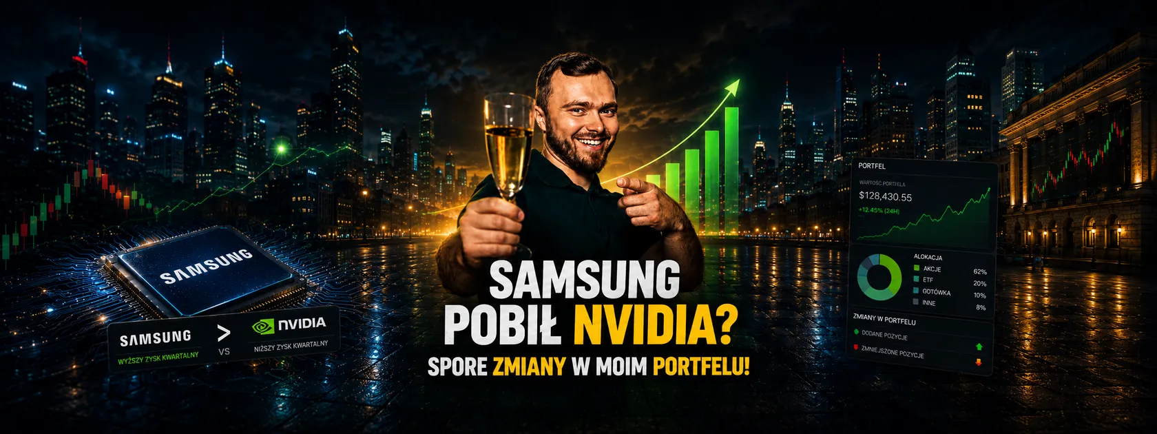 Samsung przebija Nvidia, a w moim agresywnym portfelu spore zmiany!