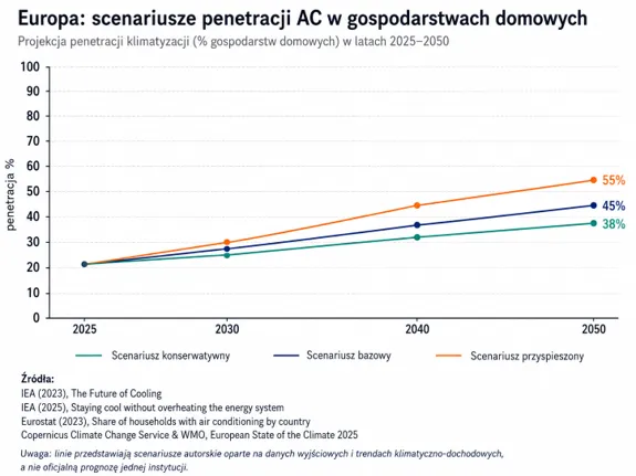 Scenariusze rozwoju klimatyzacji w Europie