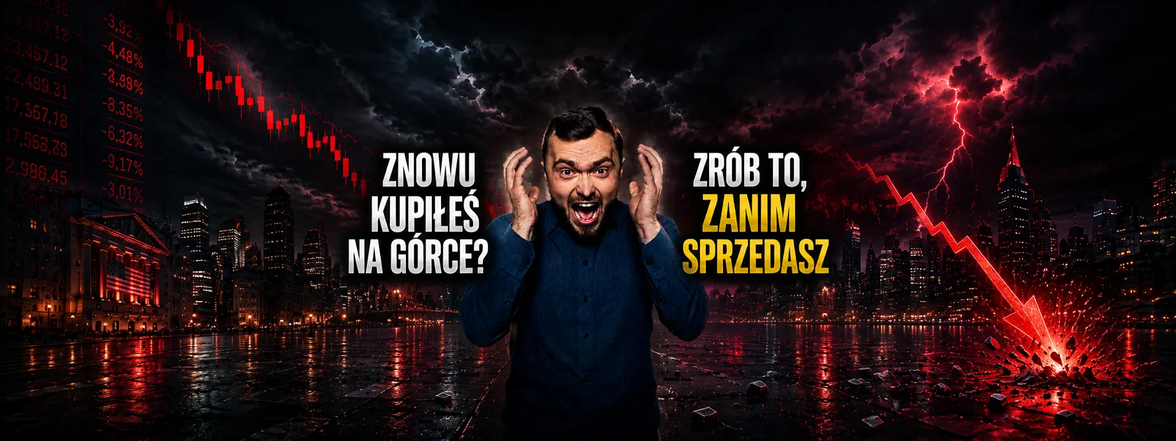 Kupiłem akcje, a one spadają. Co zrobić