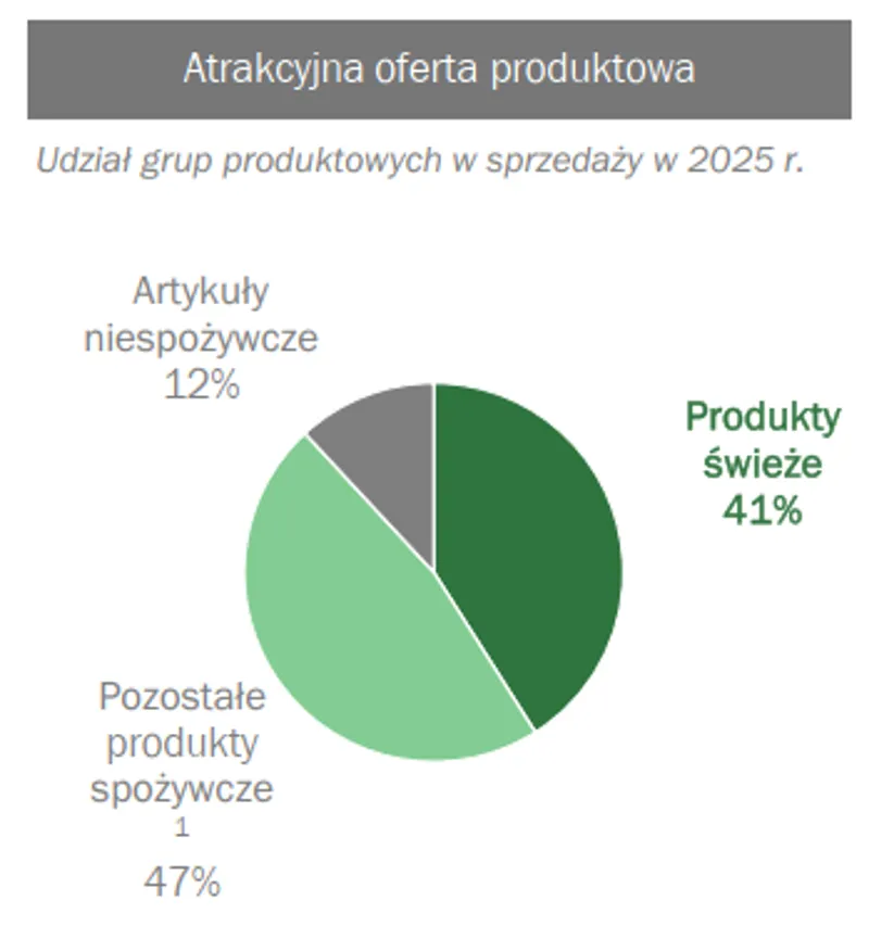 Struktura sprzedaży Dino 2025