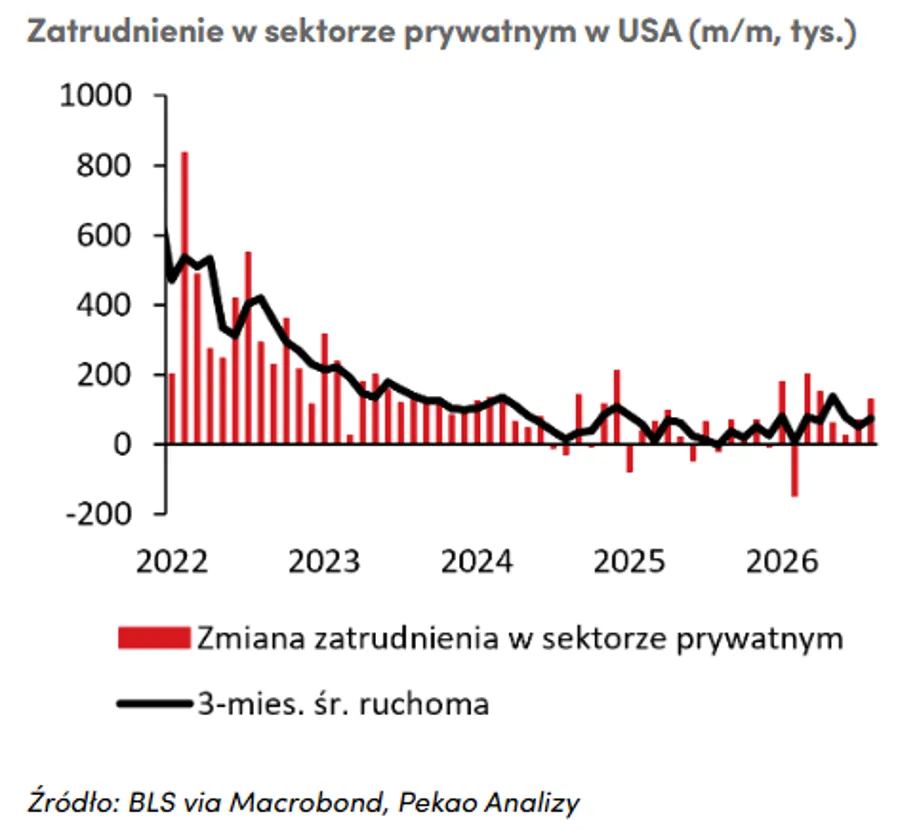 Zatrudnienie w sektorze prywatnym USA
