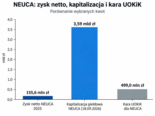 Zysk kapitalizacja kara NEUCA