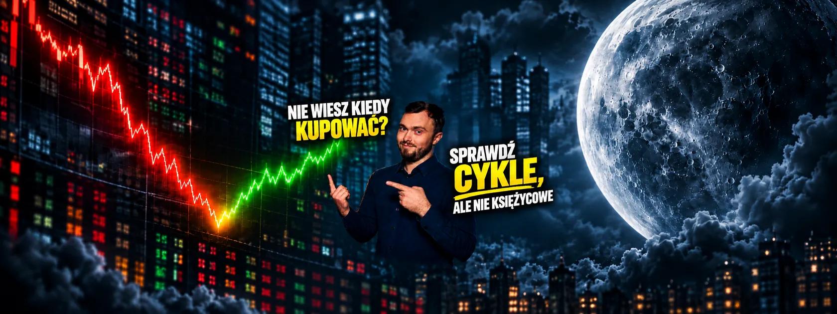 Krypto, wykresy i ogromny księżyc