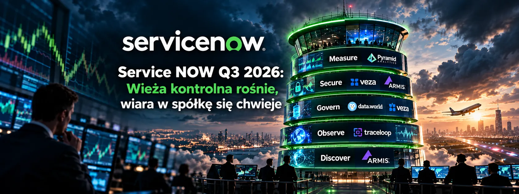 Zdjęcie stanowi tło do artykułu na temat spółki ServiceNOW i jej wyników za trzeci kwartał