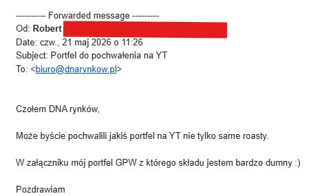 Wiadomość o portfelu GPW
