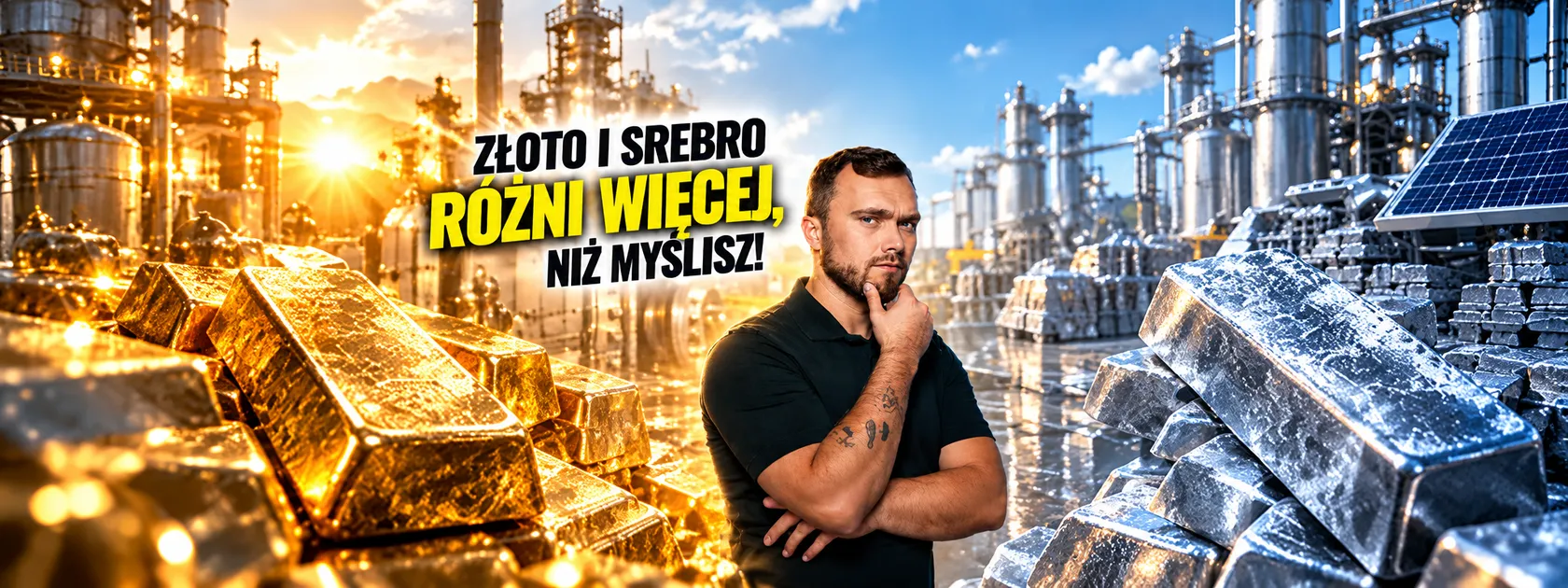 Złoto i srebro w rafinerii