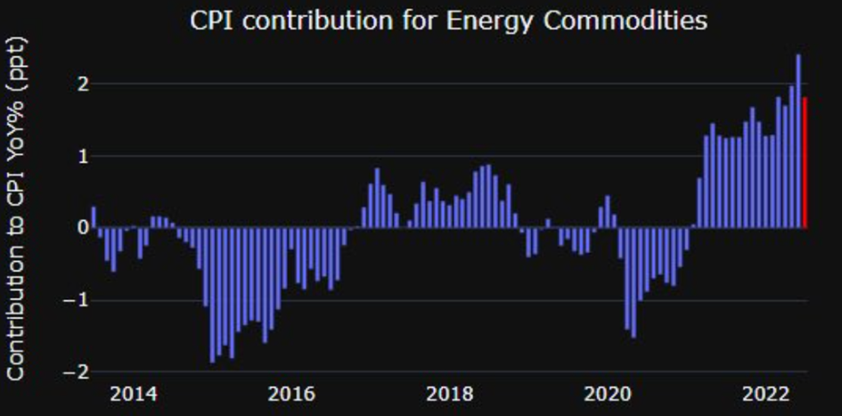 Wpływ cen surowców energetycznych na ostatnie wysoki odczyty inflacji w USA