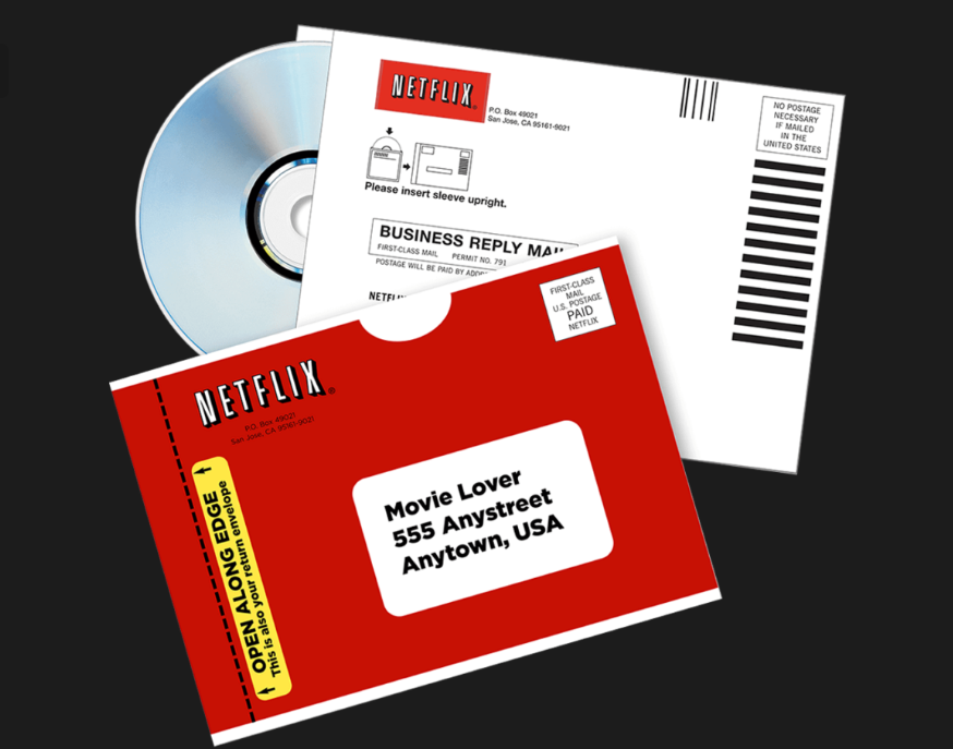 Koperty w których odsyłano płyty Netflix