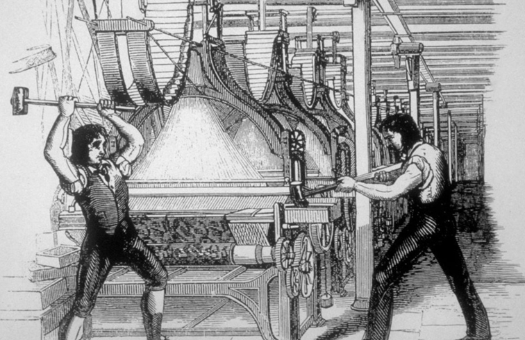 W XIX wieku luddyści niszczyli maszyny, protestując w ten sposób przed postępem technologicznym i automatyzacji produkcji
