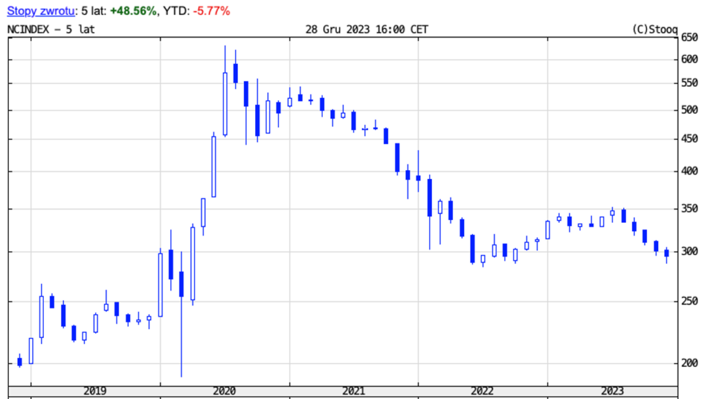Wzrosty nie dotknęły jeszcze najmniejszych spółek - tak wygląda indeks rynku NewConnect