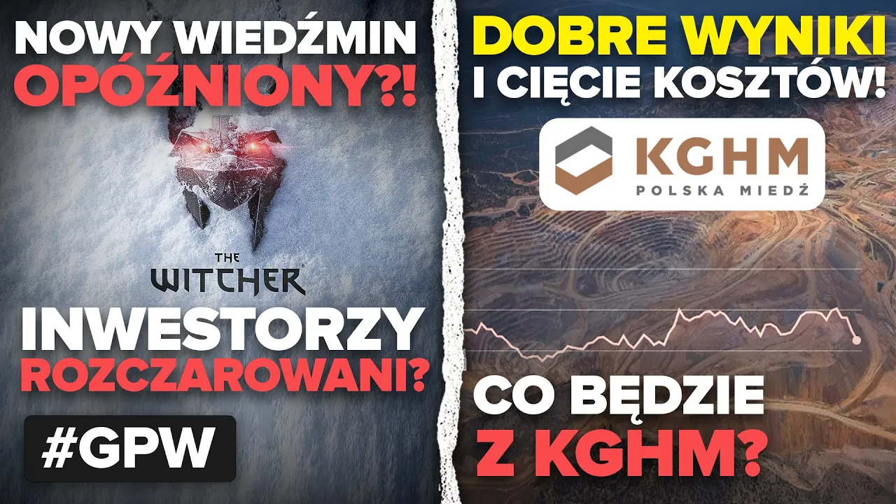 Co będzie z KGHM? | Wiedźmin 4 opóźniony, a CDR spada! | Załamanie w sprzedaży mieszkań!