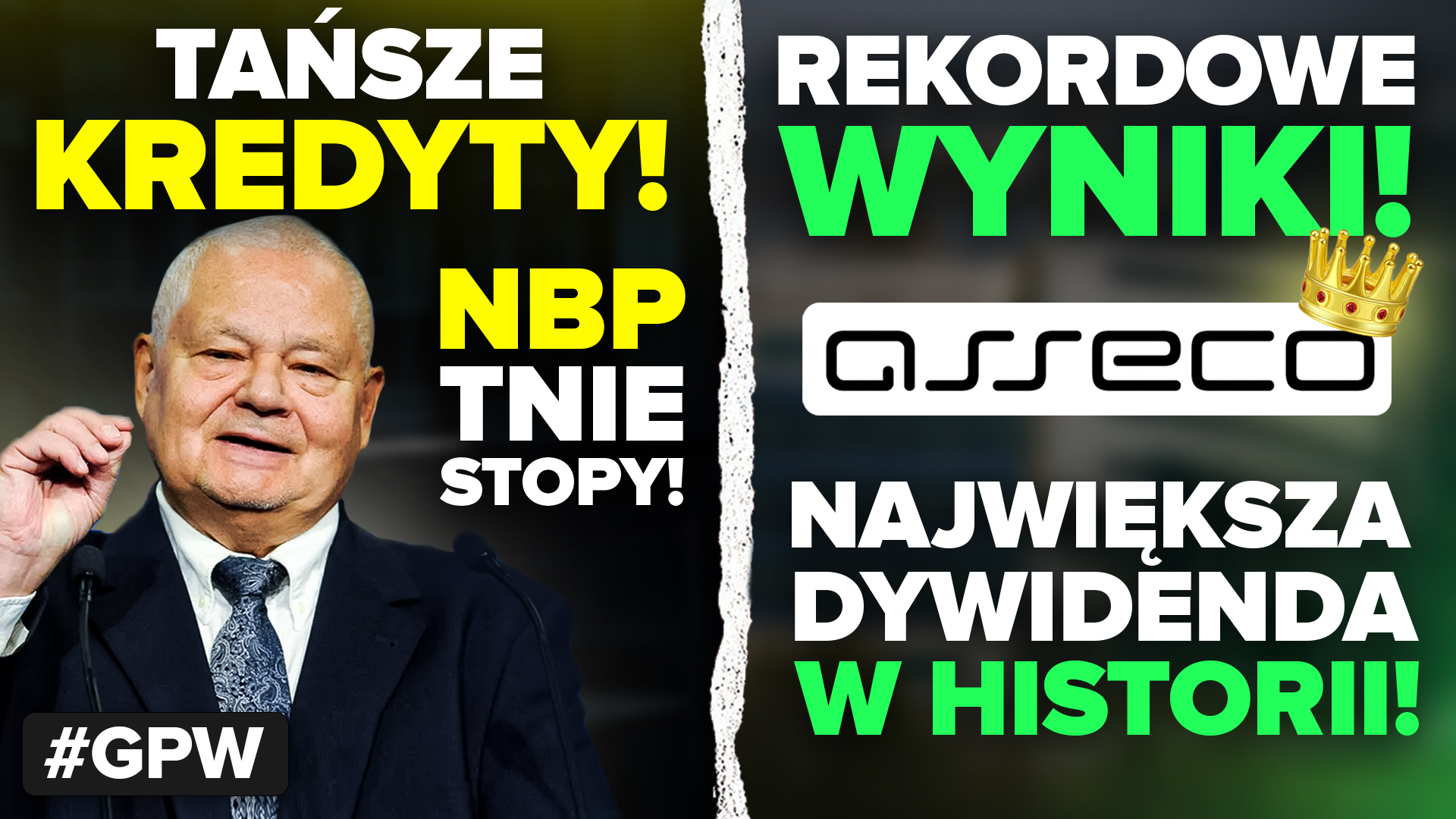 NBP obniża stopy, a Glapiński ostrzega! Rekordowa dywidenda Asseco i pozew InPost na Allegro
