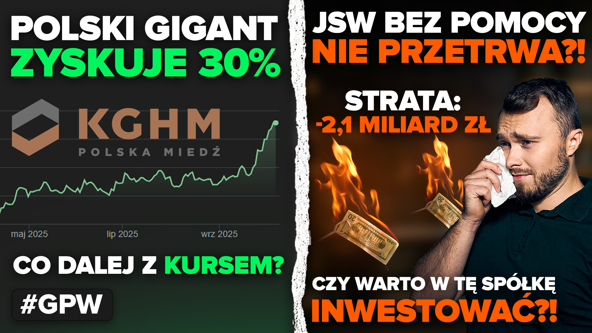 JSW traci miliardy i walczy o życie! Kurs KGHM rośnie 30%, a XTB szykuje rewolucję na GPW!