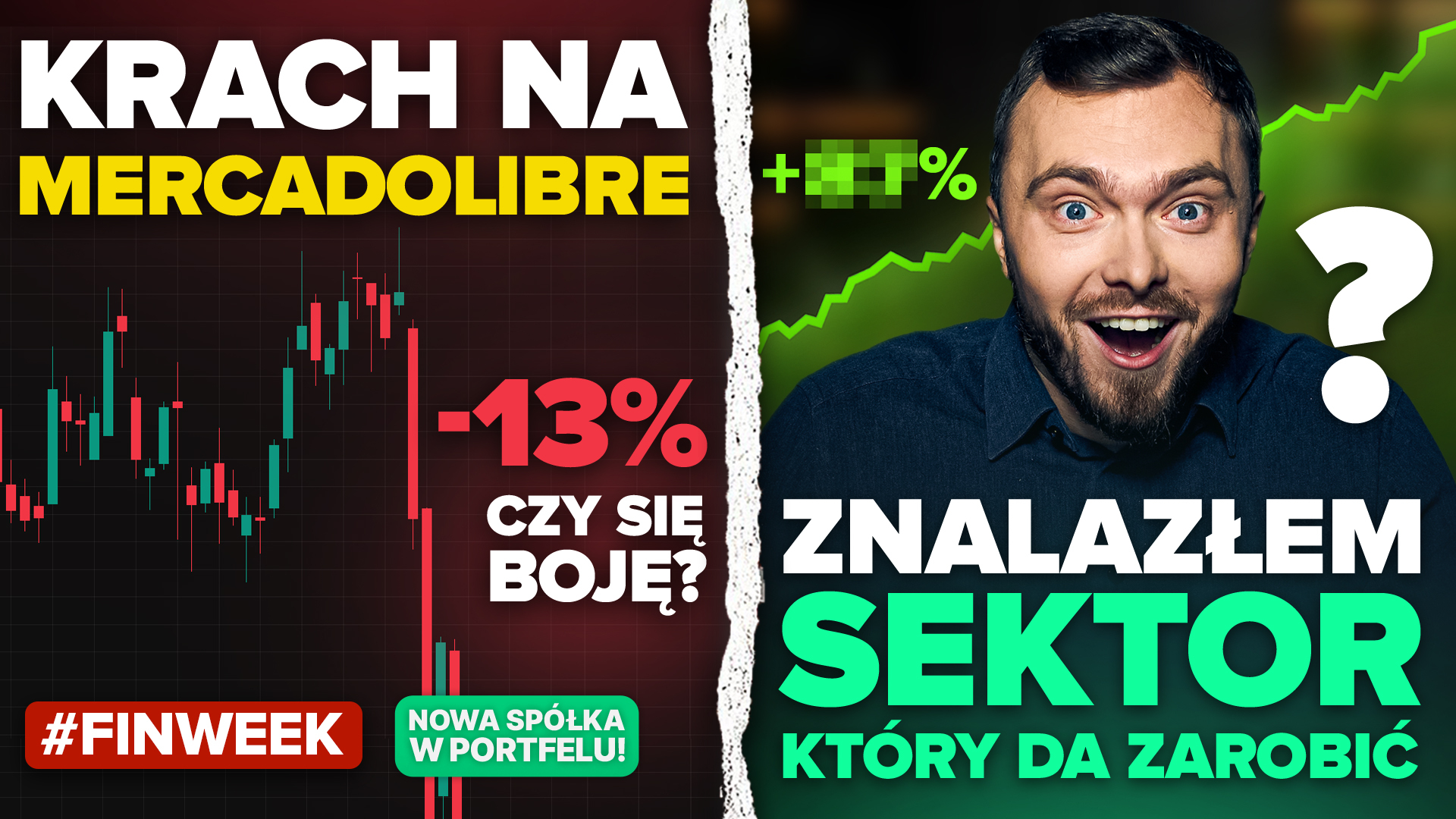 Znalazłem nowy sektor do inwestowania! MercadoLibre spada, a ja kupuję kolejną spółkę do portfela.