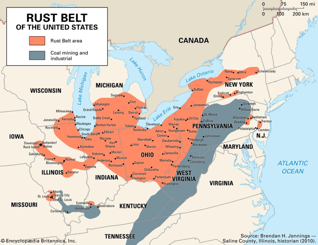 Pas Rdzy w Stanach Zjednoczonych