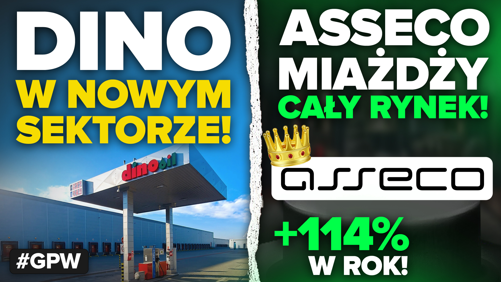 Dino wchodzi w paliwa, państwo chce przejąć Carrefoura, a Asseco rozbija bank! Co dzieje się na GPW?